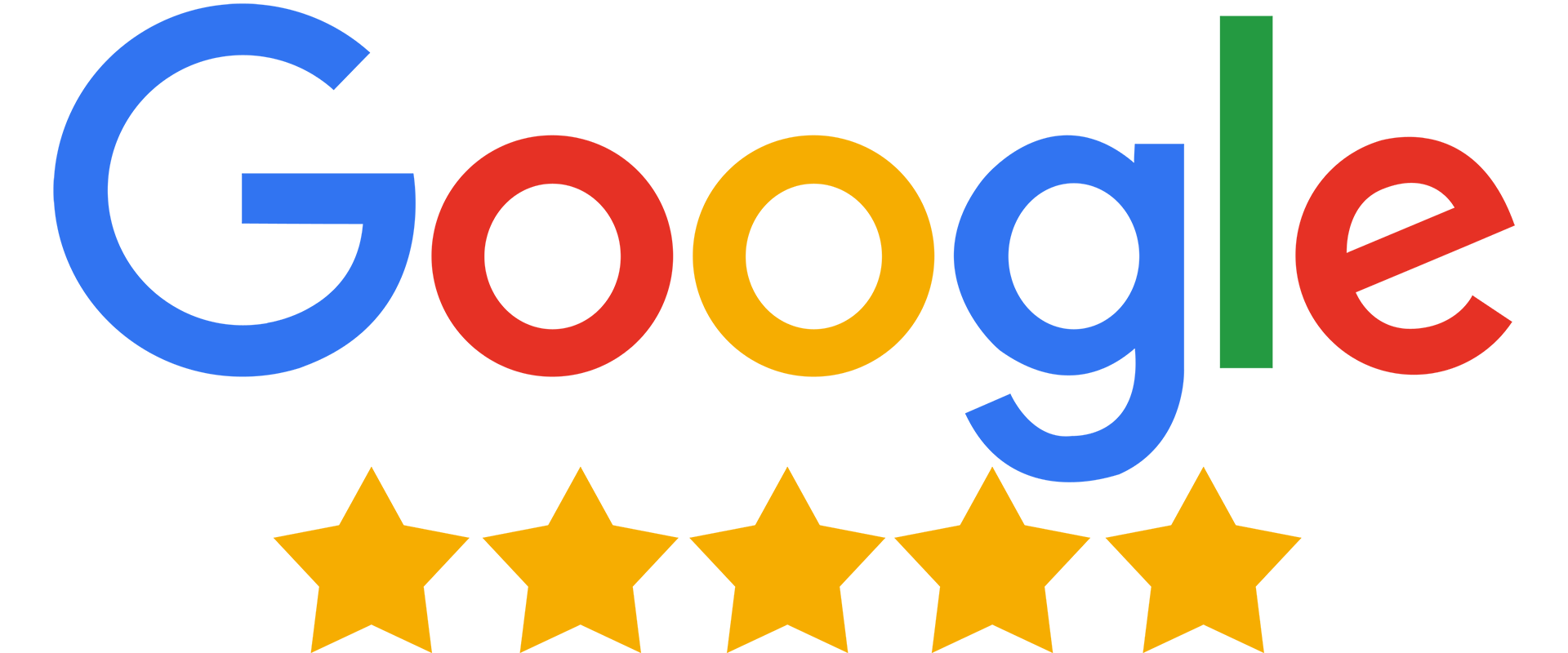 Google five-star reviews